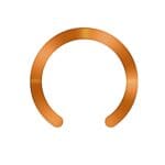 Tech-Protect Mmp-210 Magnetic MagSafe Ring 2-Pack Black & Cosmic Orange