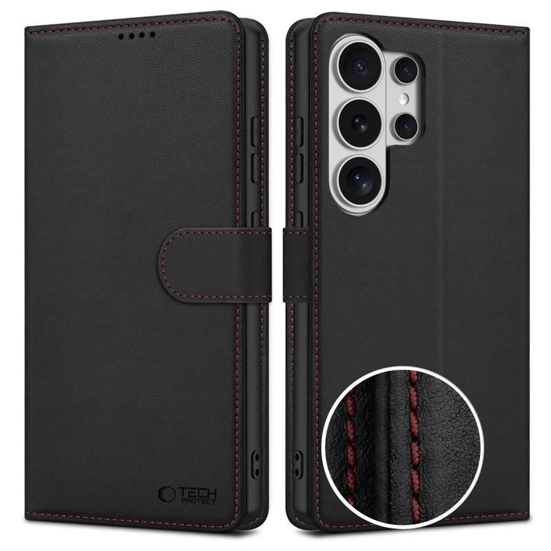 Tech-Protect Wallet Black/Red Samsung Galaxy S26 Ultra Tok
