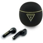 TWS Earphones Guess Gold Line Triangle Black