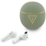 TWS Earphones Guess Gold Line Triangle Khaki