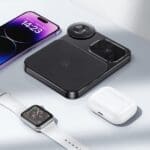 Usams 3-in-1 wireless charger 15W Black CD190WXC01 (US-CD190)