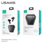 Usams Bluetooth 5.0 TWS JYseries Gaming earbuds wireless Black BHUJY01