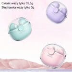 Usams Bluetooth 5.1 TWS BU Series wireless earphones Pink BHUBU04