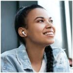 Usams Bluetooth 5.3 TWS X-don Series ENC wireless earphones Black BHUENCXD01 (US-XD19)