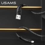 Usams Braided U41 Lightning Cable 1m 2A Black SJ391USB01 (US-SJ391) Fast Charge