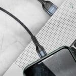 Usams Braided U55 2A Lightning Cable Black 1m SJ448USB01 (US-SJ448)