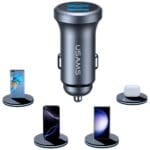 Usams CC320 Aluminum Car Charger 2.4A 2xUSB-A tarnish