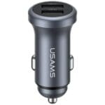 Usams CC320 Aluminum Car Charger 2.4A 2xUSB-A tarnish