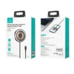 Usams magnetic wireless charger 15W aluminium Black CD183CDX01