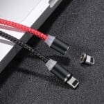 Usams U-Sure Magnetic Lightning Cable 1m 2.1A Braided Red SJ292USB02 (US-SJ292)