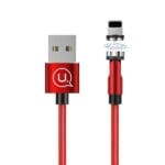 Usams U59 Magnetic Lightning Cable 2.1A Fast Charge 1m Braided Red SJ472USB02 (US-SJ472)