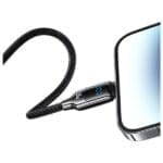 Usams USB-C to Lightning Cable 30W 1.2m Digital Display Zinc Alloy Fast Charging Data Cable HX Seri