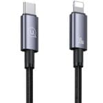 Usams USB-C to Lightning Cable 30W 1.2mFast Charging steel/tarnish SJ662USB01 (US-SJ662)