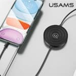 Usams Wireless Charger US-CC096 10W with Lightning Cable Black CC96WH01