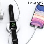 Usams Wireless Charger US-CC096 10W with Lightning Cable Black CC96WH01