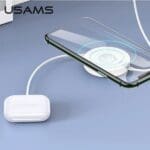 Usams Wireless Charger US-CC096 10W with Lightning Cable White CC96WH02