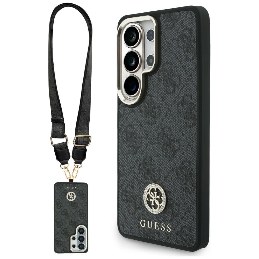 Guess 4G Big Rhinestone Triangle Strap MagSafe black Samsung Galaxy S26 Ultra Tok