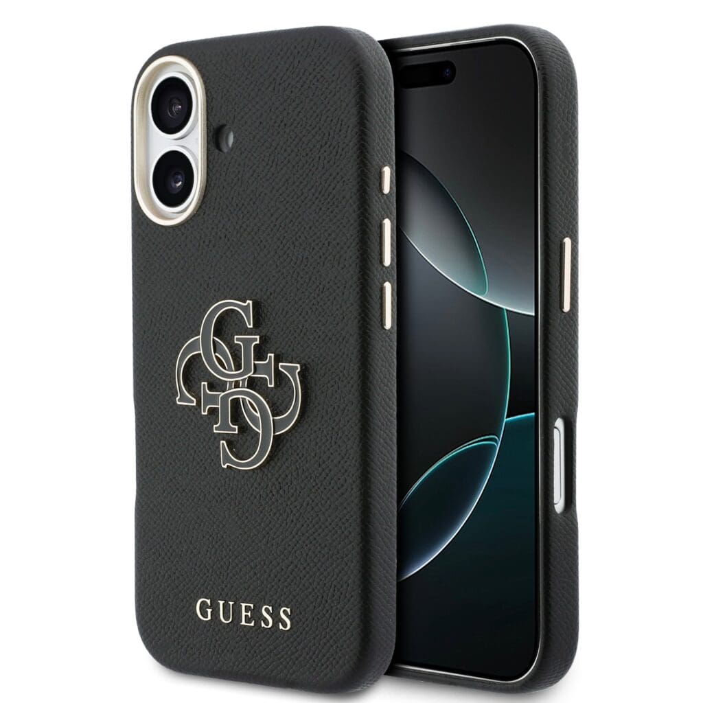 Guess PU Resin Logo Black Tok iPhone 17
