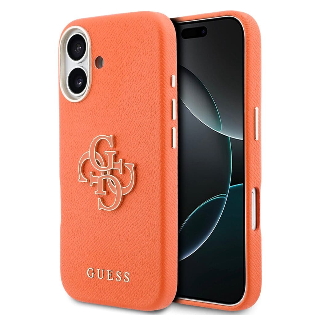 Guess PU Resin Logo Orange Tok iPhone 17