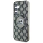 Karl Lagerfeld Button Karl & Choupette Heads On KL Pattern MagSafe Samsung Galaxy Samsung Galaxy S25 Tok