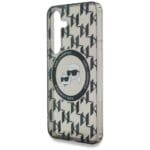 Karl Lagerfeld Button Karl & Choupette Heads On KL Pattern MagSafe Samsung Galaxy Samsung Galaxy S25 Tok