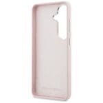 Karl Lagerfeld Grained Signature Metal Resin Logo pink Samsung Galaxy S26 Tok