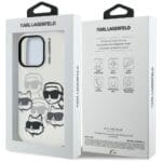 Karl Lagerfeld IML Multi K&C Head Pattern transparent iPhone 16 Pro Tok