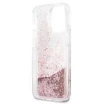 Karl Lagerfeld KLHCP13LPABGNU iPhone pink Hardcase PEEK A BOO Liquid Glitter iPhone 13 Pro Tok