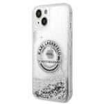 Karl Lagerfeld KLHCP14MLCRSGRS silver Hardcase Liquid Glitter R iPhone 14 Plus / 15 Plus Tok