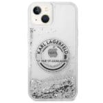 Karl Lagerfeld KLHCP14MLCRSGRS silver Hardcase Liquid Glitter R iPhone 14 Plus / 15 Plus Tok