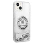 Karl Lagerfeld KLHCP14MLCRSGRS silver Hardcase Liquid Glitter R iPhone 14 Plus / 15 Plus Tok