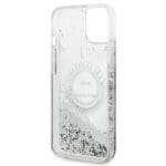 Karl Lagerfeld KLHCP14MLCRSGRS silver Hardcase Liquid Glitter R iPhone 14 Plus / 15 Plus Tok