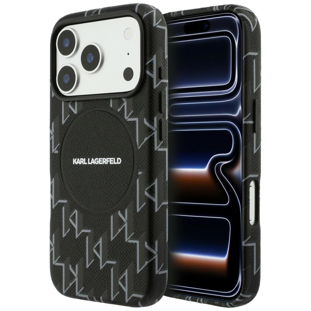 Karl Lagerfeld Monogram logo MagSafe black iPhone 17 Pro Max Tok