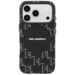 Karl Lagerfeld Monogram logo MagSafe black iPhone 17 Pro Max Tok