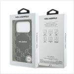 Karl Lagerfeld Monogram logo MagSafe black iPhone 17 Pro Tok