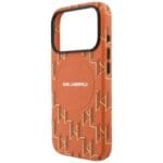 Karl Lagerfeld Monogram logo MagSafe orange iPhone 17 Pro Tok