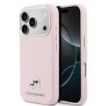 Karl Lagerfeld PU Karl and Choupette Heads Pins MagSafe Pink iPhone 17 Pro Max Tok