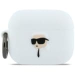 Karl Lagerfeld Silicone Karl Head 3D white AirPods Pro 3 Tok