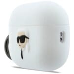 Karl Lagerfeld Silicone Karl Head 3D white AirPods Pro 3 Tok