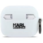 Karl Lagerfeld Silicone Karl Head 3D white AirPods Pro 3 Tok