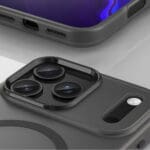 Magnetic Abrasive Compatible With MagSafe Matte Black iPhone 17 Pro Max Tok