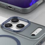 Magnetic Abrasive Compatible With MagSafe Matte Blue iPhone 17 Pro Max Tok