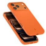 Spigen Silicone Fit Mag MagSafe Cosmic Orange iPhone 17 Pro Tok