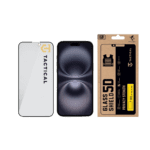 Tactical Glass Shield Privacy Stealth 5D Glass Apple Black iPhone 15 Plus / 16 Plus