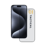 Tactical Glass Shield Privacy Stealth 5D Glass Apple Black iPhone 15 Pro