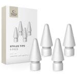 Tech-Protect Stylus Tips 4 Pack Apple Pencil White