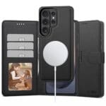Tech-Protect Wallet MagSafe Matte Black Samsung Galaxy S26 Ultra Tok