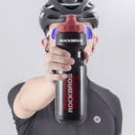 Rockbros 750 Ml Bike Bottle Transparent Black With Red Mouthpiece