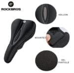 Rockbros Lf047 B Silikónový Gel Bicycle Seat Size L Black Tok