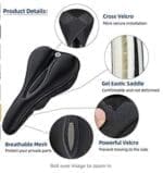 Rockbros Lf047 B Silikónový Gel Bicycle Seat Size L Black Tok
